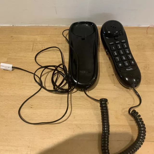 Vintage Southern Telecom Black Landline Telephone Wall Mounted Film TV Prop