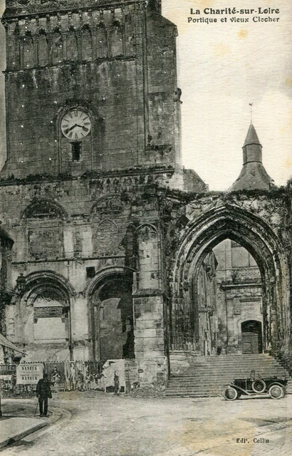 Carte LA CHARITE SUR LOIRE Portique et vieux clocher
