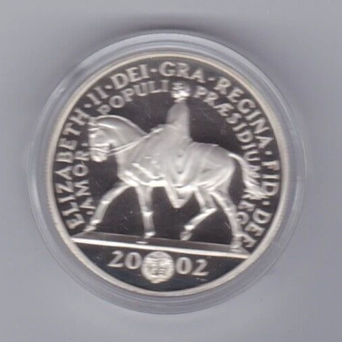Boxed 2002 Golden Jubilee Silver Proof £5 Coin With Certificate - Royal Mint