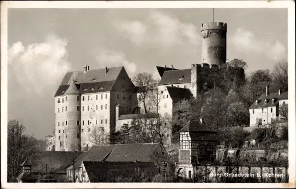 Ak Gnandstein Kohren Sahlis Frohburg in Sachsen, Burg, Außenansicht - 4108957