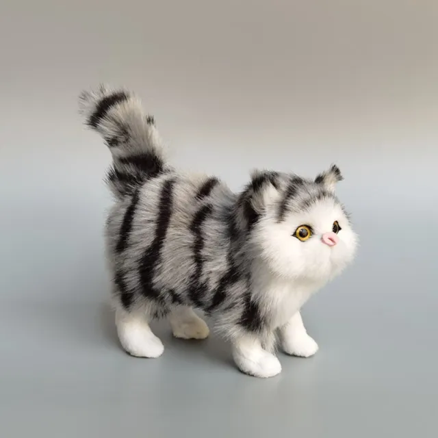 1:3 casa delle bambole miniatura bella figura gatto simulazione gattino peluche giocattolo bambini giocattoli 3