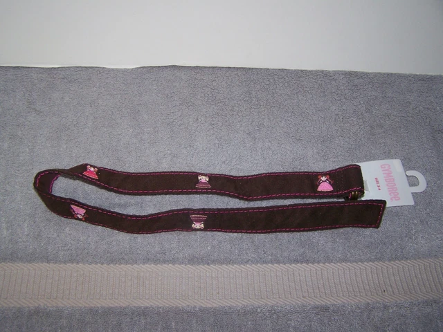 Gymboree Belt Girls Peruvian Doll Brown Size 3-4 New