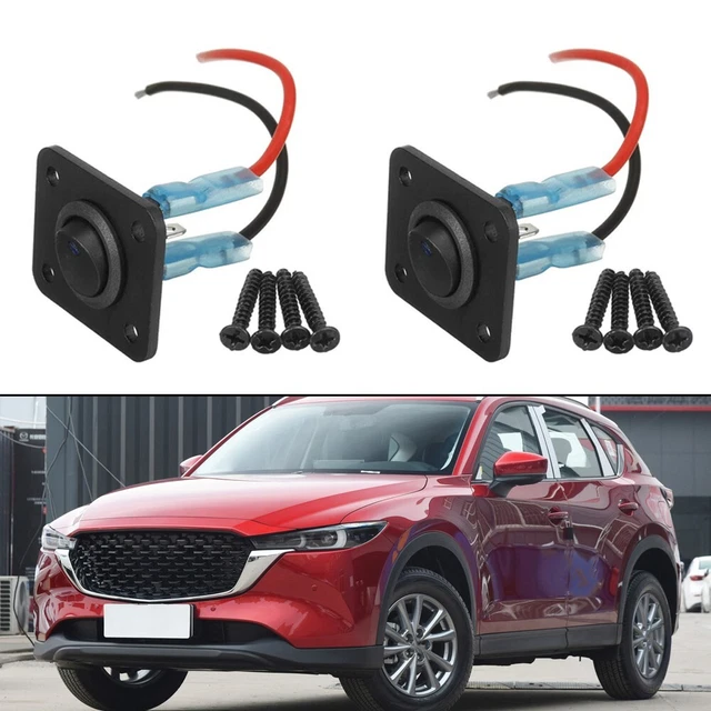TOKERD 10 Interrupteurs Bascule LED 12V 3 Positions - Ronds, 5 Couleurs - Pour Voiture, Bateau