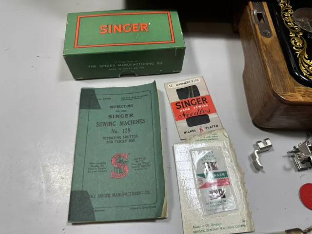 Manivela manual vintage 1957 Singer 128 k excelente estado para la edad 2