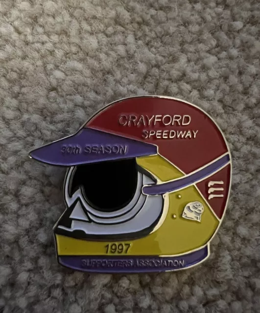 Crayford Speedway Badge In Silver