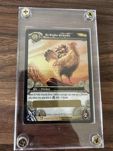 UNSCRATCHED World of Warcraft El Pollo Grande Chicken Mount Loot Card
