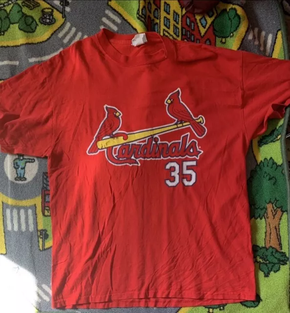 Vintage LEE branded St. Louis Cardinals  Tshirt Men's XL Red Short Sleeve 2sided