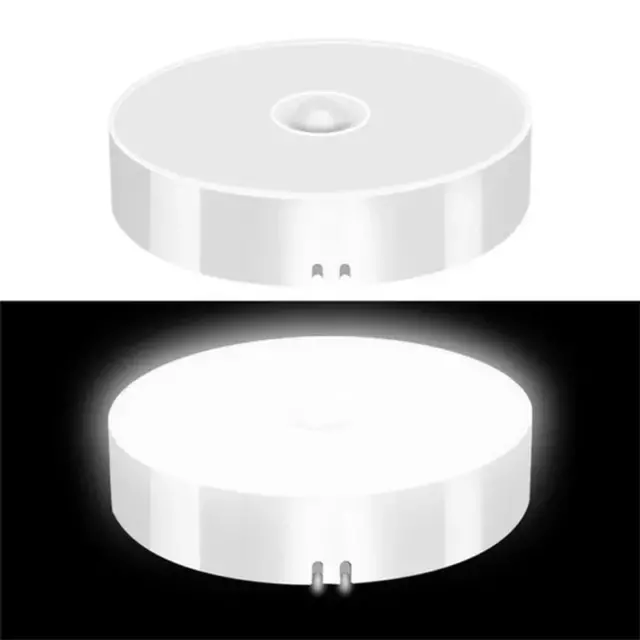 PIR Motion Sensor LED Night Light USB Rechargeable Night Lamp for Kitchen Cabine