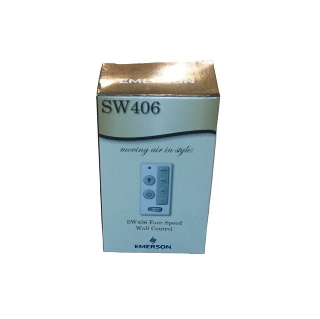 EMERSON SW406 CEILING Fan 4Speed Wall Control White Almond Ivory