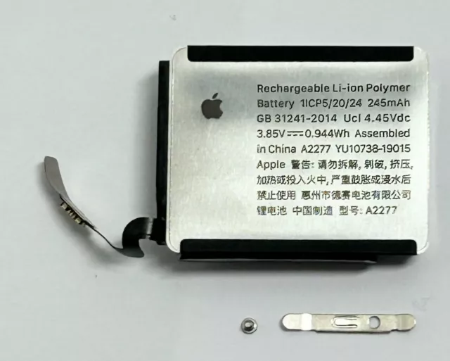 Genuino Apple Watch SE 2022 40mm A2725 A2726 A2855 Paquete de baterías A2722 245mAh