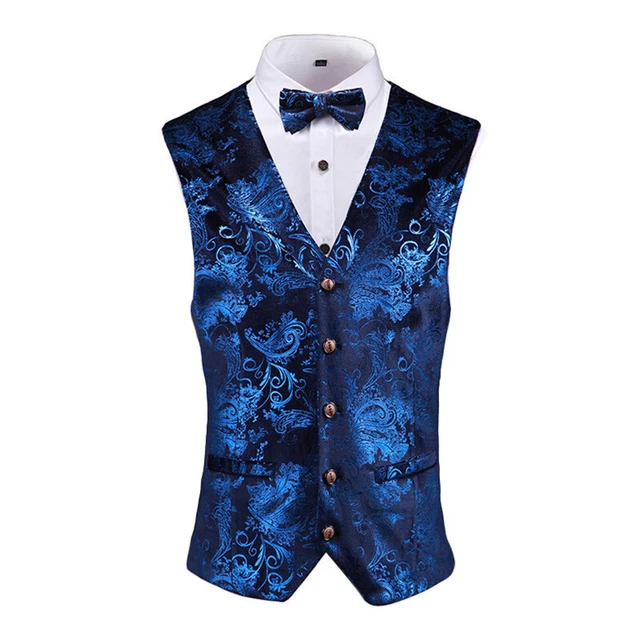 Pantalon Homme Velours Imprimé Baroque – Style Vintage Et Chic Pour Soirée