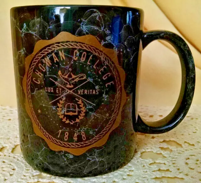 Chowan College Mug Black Marbled Gold 1848 Lux Et Veritas Murfreesboro Nc Cup.