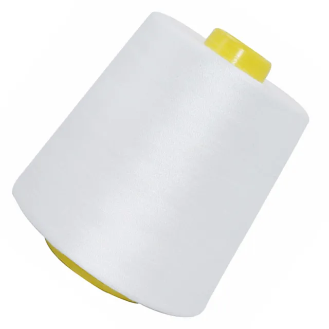 Spool White Thread Cone Overlock Polyester Thread for Sewing Machine