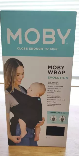 Baby Sling Moby Wrap Evolution Color Black New In The Box