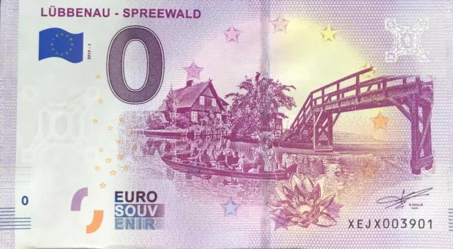 Billet 0 Euro Lubbenau Spreewald Allemagne   2019-1   Numero Divers