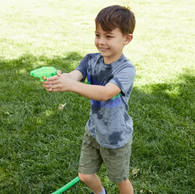 Aqua Shot Small Water Gun Assorted Colour Kids Garden Outdoor Summer Activity 2