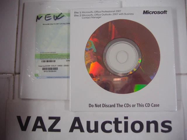 MICROSOFT OFFICE 2007 Professional Full English Version MS Pro=BRAND ...