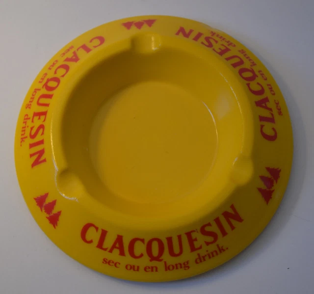 Cendrier Caliméro Métal Jaune Violet Design 13 Cm - Cendrier Vintage Coloré