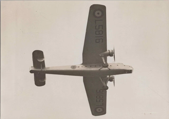 Bristol Bombay L5816 Vintage Photo Raf Royal Air Force 3