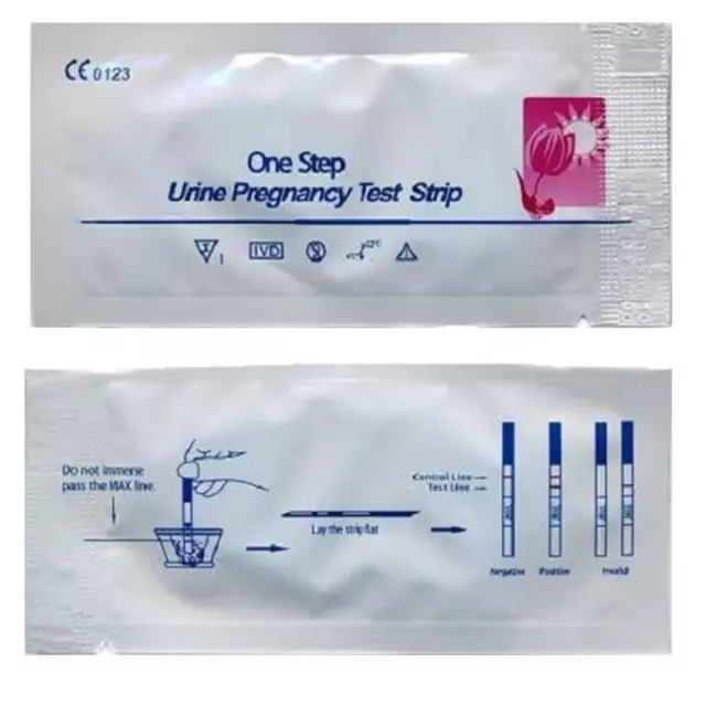 20 PIEZAS Tiras reactivas de embarazo ULTRA TEMPRANAS 10 mIU kits de prueba de orina UN PASO'