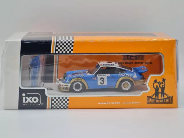 Porsche 911 Carrera RS #3 Winner Rallye Monte-Carlo 1978 con figurini - IXO 1:43