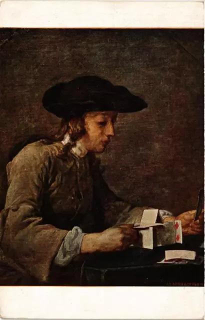CPA AK Louvre Museum J.-B.-F. CHARDIN Le chateau de cartes (702570)
