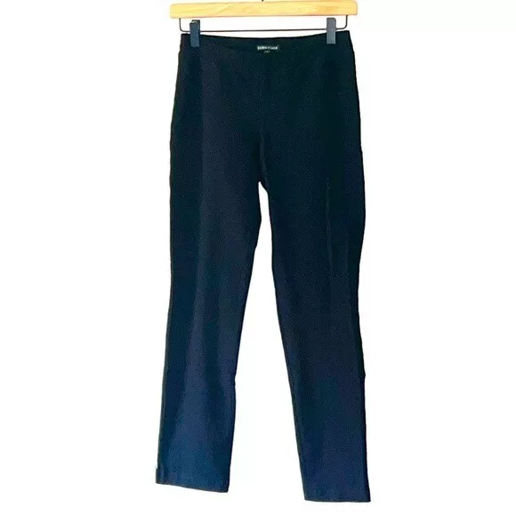 Eileen Fisher stretch Slim Ankle Black Pants- Size XXS