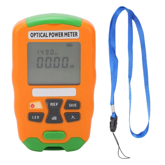 Fiber Optic Power Tester Accurate ‑70 To +10dBm Mini Fiber Power Meter For