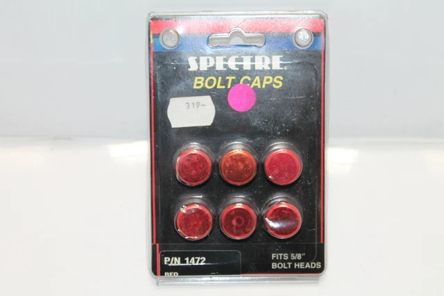 Cache vis rouge pour tête de boulon 5/8’’