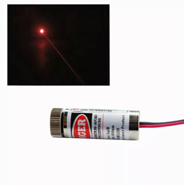 3x Adjustable Red 5mW 650nm Dot Laser Module Focus Laser Head Industrial Grade