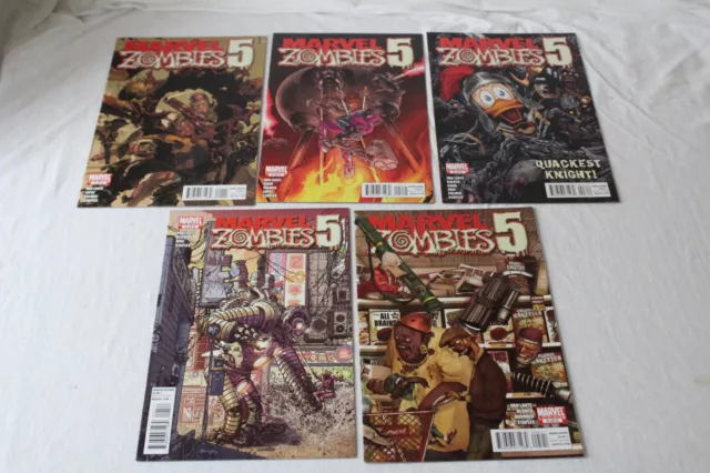 Marvel Zombies 5 #1 2 3 4 5 Nm 2010 1-5 Complete Marvel Comics Set Lot Vf Nm