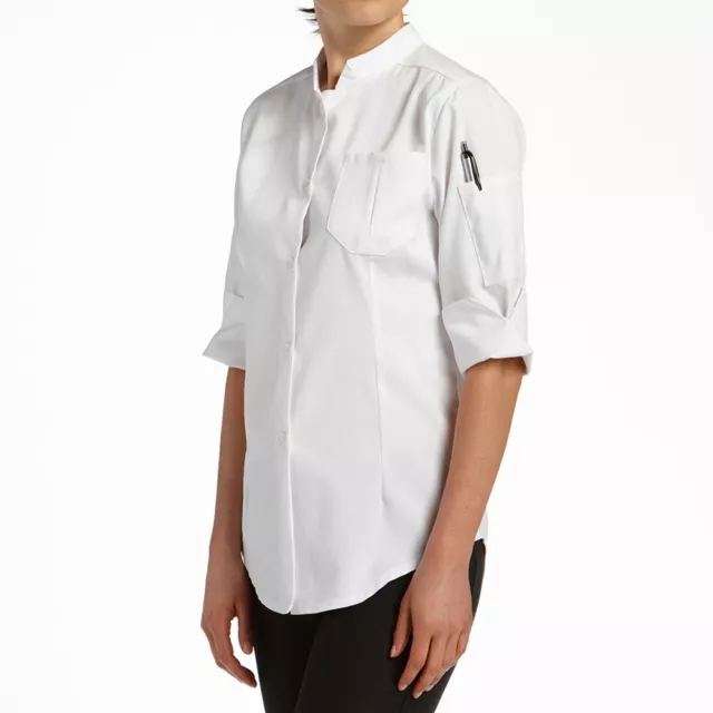 ChefWear Women's Classic 3/4 Sleeve Shirt WHITE CW4480