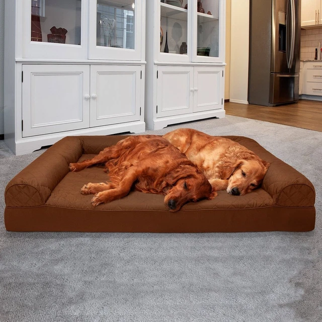 LYY Quilted Orthopedic Sofa Cat & Dog Bed w/ Removable Cover