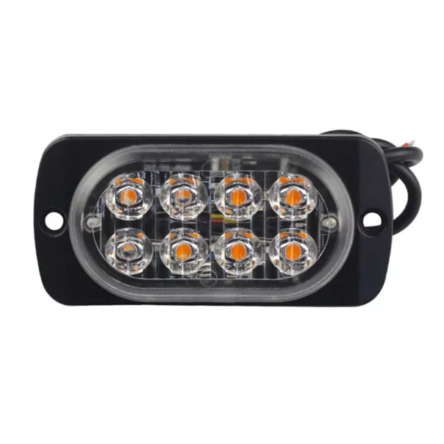 8 LED Car Truck Emergency Light Flashing Strobe Side Indicator Warning Lamp f