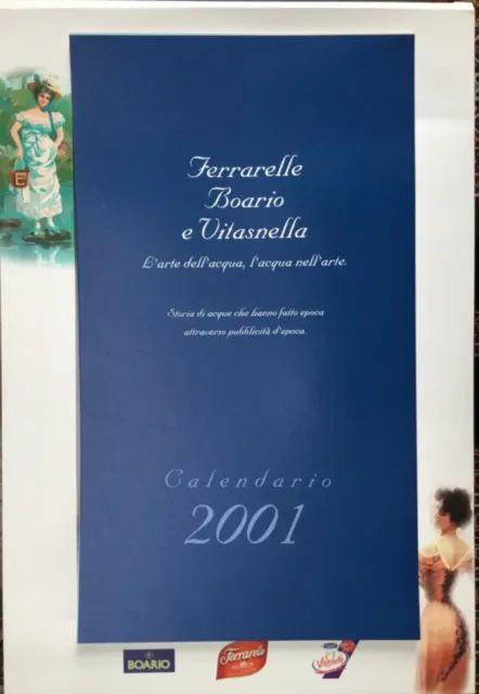 Calendario  2001. Ferrarelle Boario Vitasnella 14 manifesti Nuovo Da Collezione