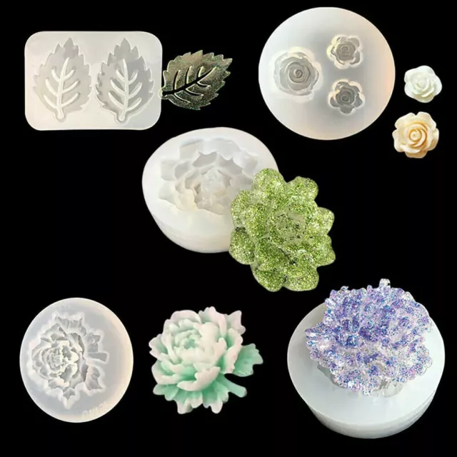 Silicone Mold Flower Leaf Epoxy Resin Mould DIY Jewelry Making Clay Craft Decor