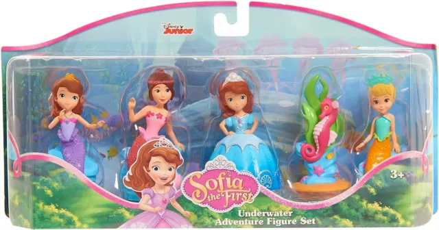 Disney Sofia the First UNDERWATER ADVENTURE FIGURE SET 5 Pce Cake Toppers