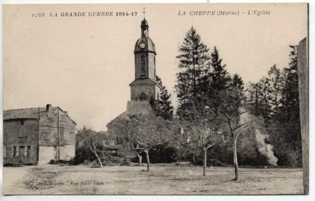 LA CHEPPE - Marne - CPA 51 - l'église