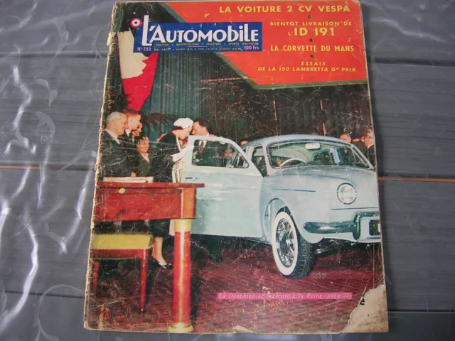 REVUE L'AUTOMOBILE MAGAZINE N°133 de 1957 port gratuit