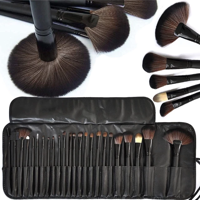 Make up Pinsel Kosmetik Pinselset Professionelle Brush Schminkpinsel Set 24tlg