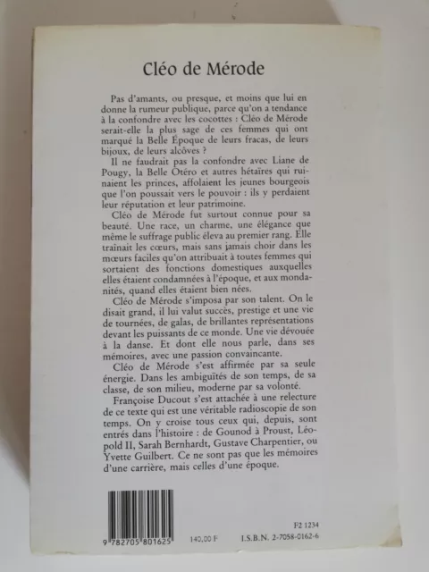 Cleo De Merode Le Ballet De Ma Vie - Pierre Horay 1985 -Preface Francoise Ducout 3