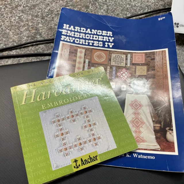 LOT of 2 Hardanger books, Susan Meier & The Anchor Book of Hardanger