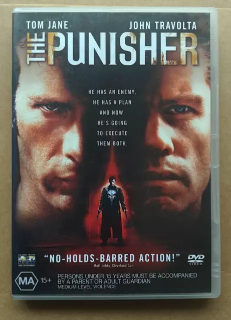 The Punisher (2004) Region 4 DVD - MARVEL - Tom Jane, John Travolta - VGC