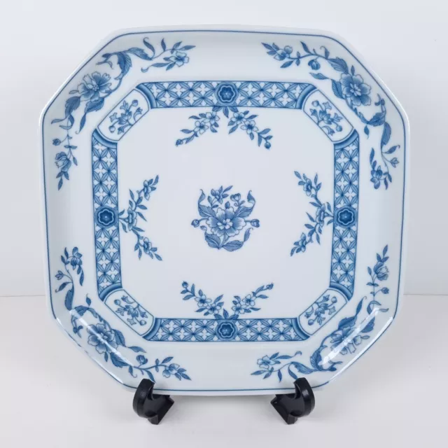 Heinrich Villeroy & Boch Square Serving Platter 27cm China Blue Made in Germany