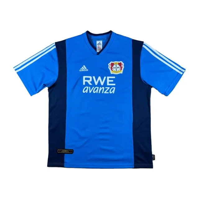 Bayer Leverkusen 2001-03 Auswärts Trikot "XL" adidas "RWE avanza" away shirt