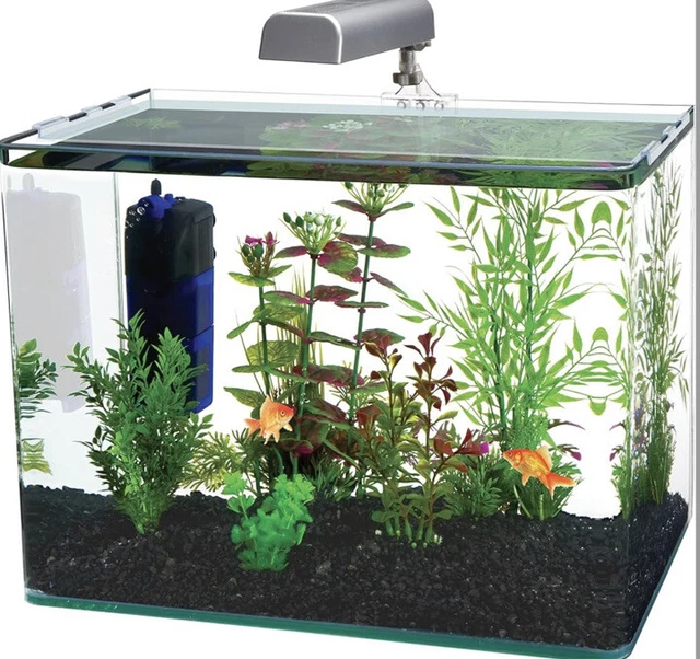 PENN-PLAX Water-World Radius Desktop Nano Aquarium Kit 7.5 Gallon NIB