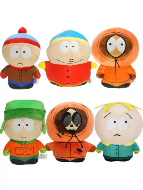 south park peluches lot de 6 doudou 2 kenny cartman kyle stan butter 18cm jouet