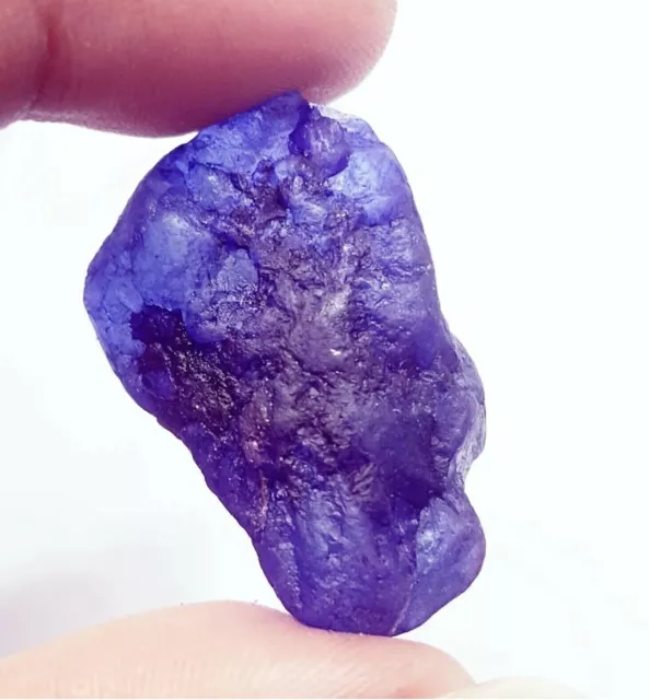 Tanzanite brute, pierre précieuse naturelle, 64,30 carats, Certifiée