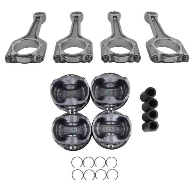 Pistons Connecting Rods 23mm Set For 2.0 TFSI Audi VW A4 Q5 Jetta GTI CAE CCTA