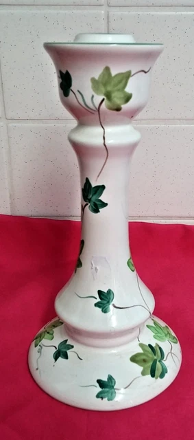 Paire de bougeoirs double en faience, Villeroy et Boch